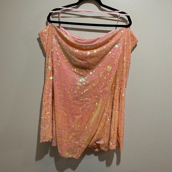Club Exx Dolls Kill Starry Eyed Romance Sequin Mini Dress Large NWT Party Rave - Picture 12 of 12